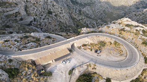 el nudo de la corbata mallorca|Mallorca 4K. Nu de Sa Corbata (Nudo de La Corbata) carretera。